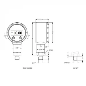 Đồng hồ áp suất PCE-DMM10 PCE-Instruments